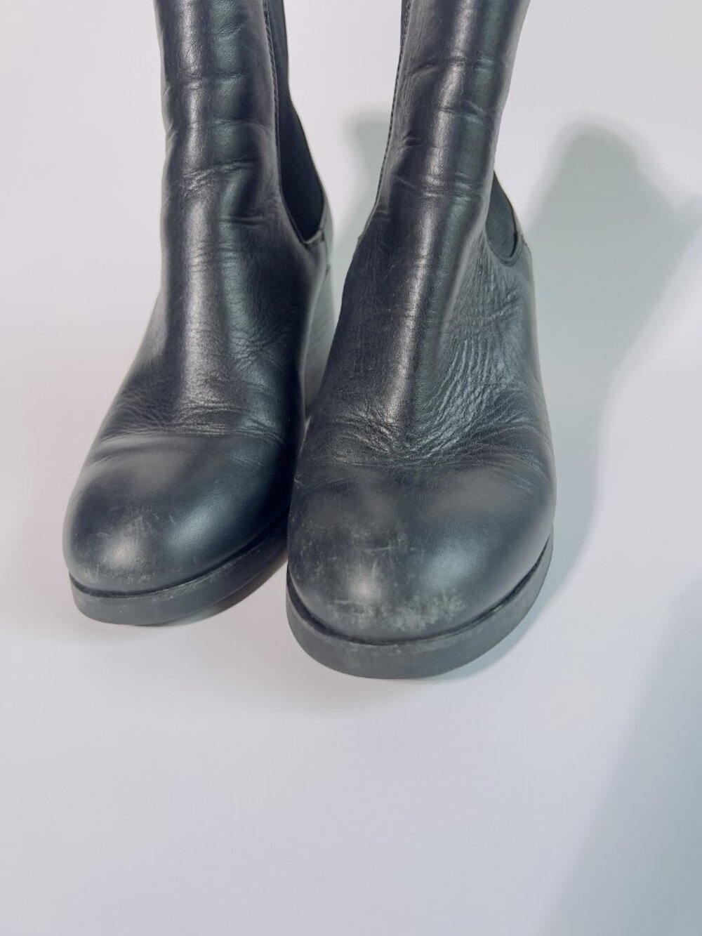 Tory Burch Miller Chelsea Ankle Boots Black Leather Women’s Size 7.5 M - Picture 9 of 9